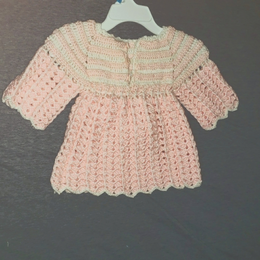 Handmade baby sweaterdress
